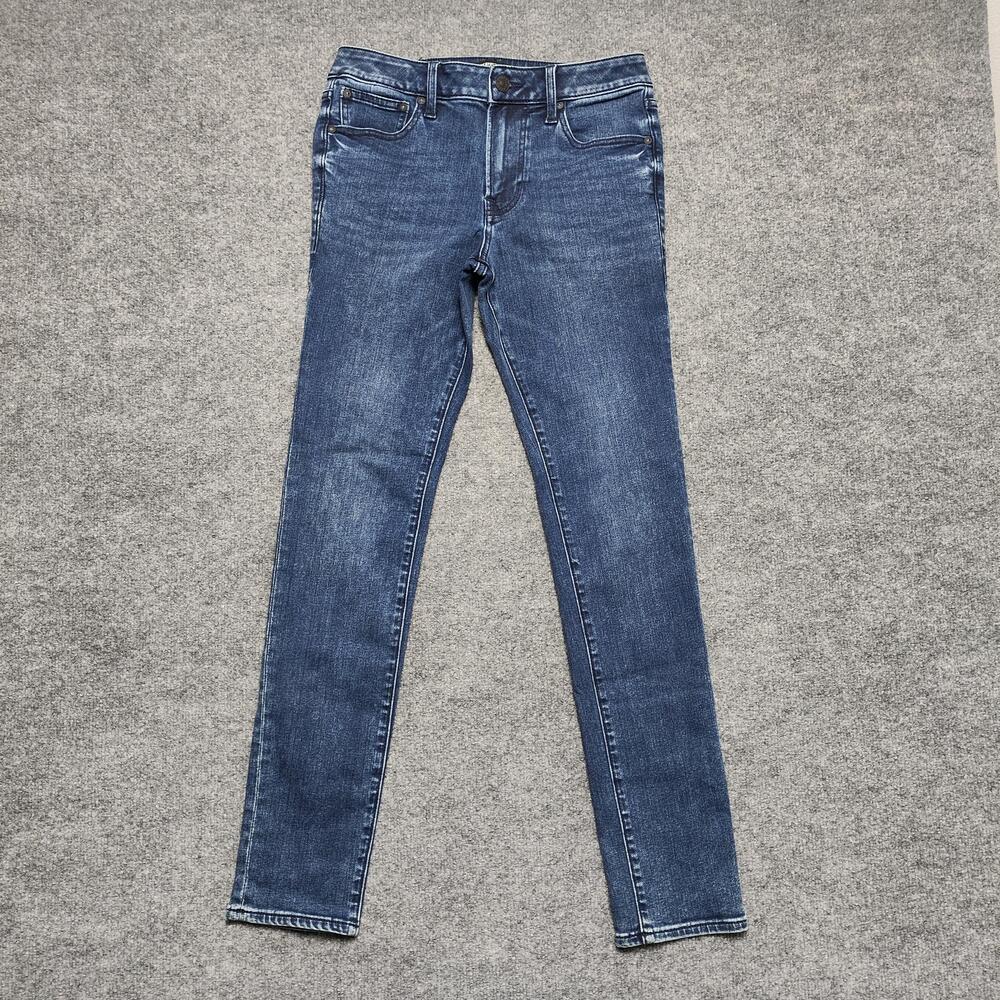 Express Jeans Womens 29 Medium Wash Blue Mid Rise Skinny Stretch Denim Classic